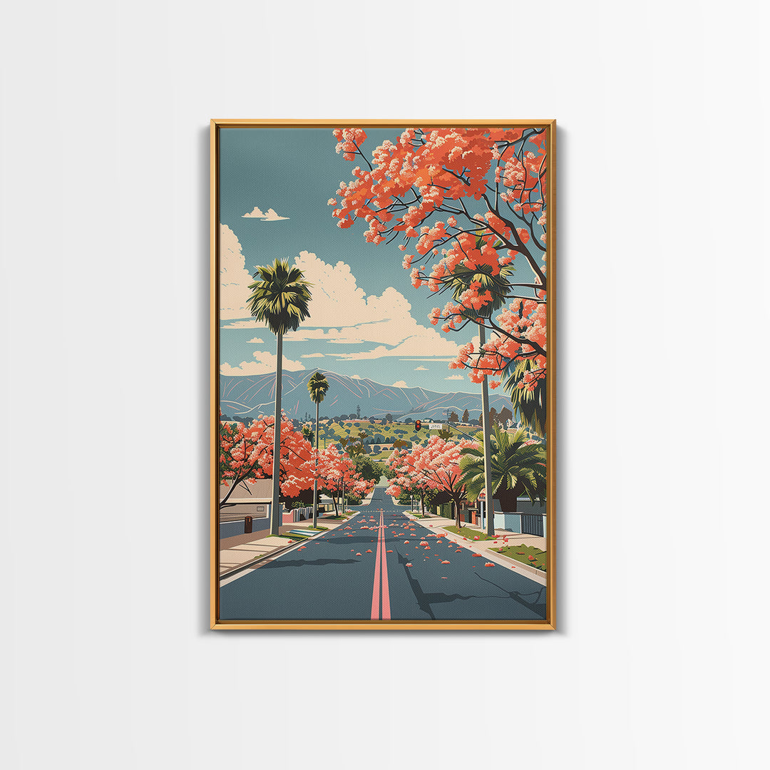 Jurupa Valley Travel Poster, Canvas Print, City Travel Poster, Vintage City Poster, Retro Wall Art, Gallery Wall Set, Vintage Poster