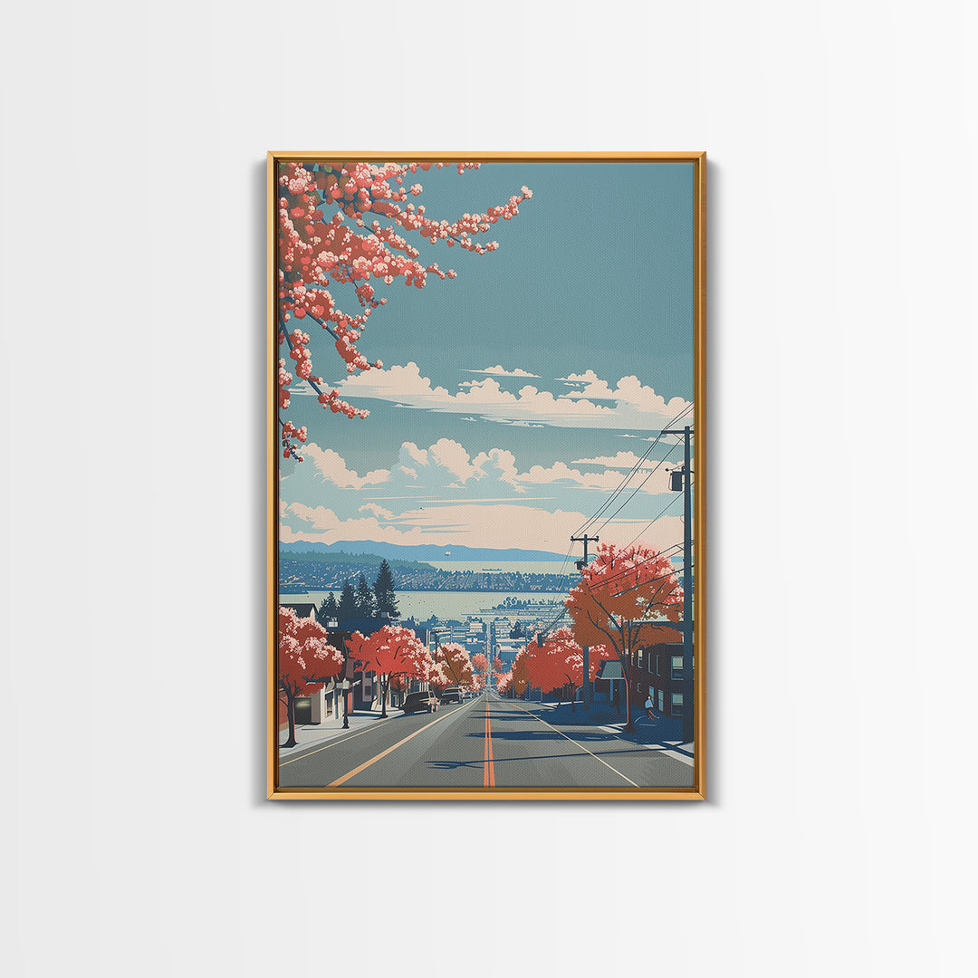 Richmond Travel Poster, Canvas Print, Travel Prints, Landscape Art, Retro Wall Art, Living Room Wall Art, Travel Decor, Travel Print