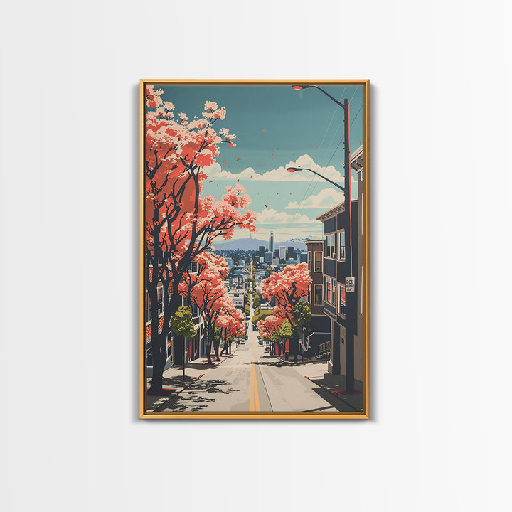 San Mateo Travel Poster, Canvas Print, City Art Print, Travel Wall Art, Home Decor, Poster Art, Living Room Wall Art, Travel Posters