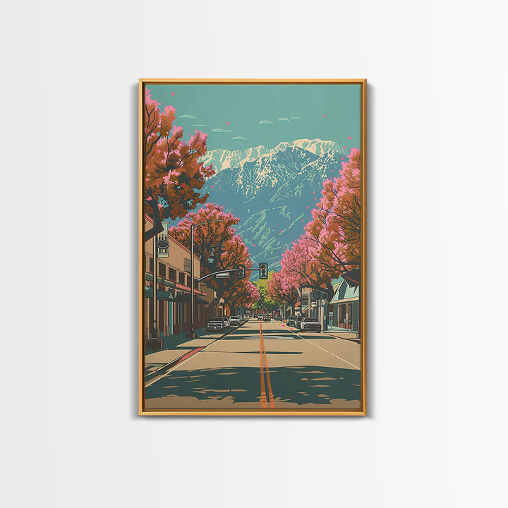 Santa Clarita Travel Poster, Canvas Print, City Travel Poster, Travel Wall Art, Vintage City Poster, Vintage Poster, Vintage Posters