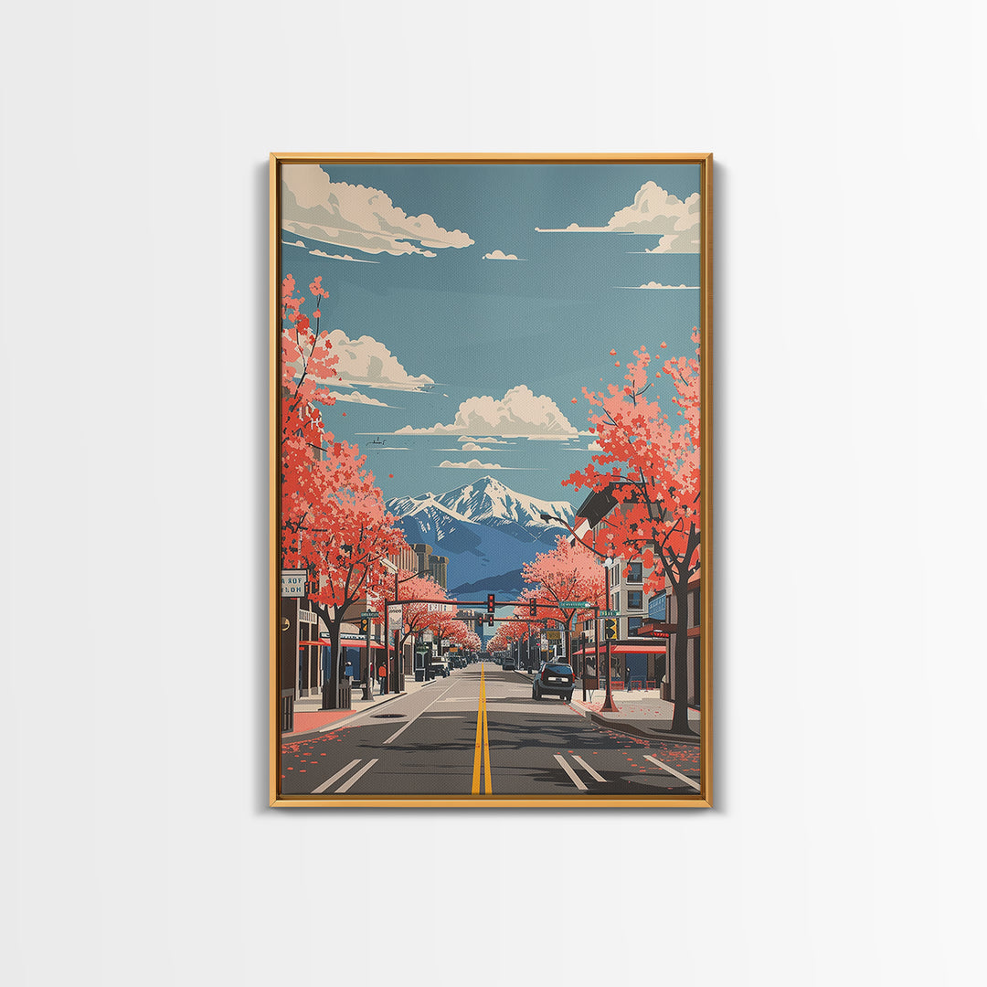 Sparks Travel Poster, Canvas Print, Travel Prints, Landscape Art, Retro Travel Poster, Wall Art, Retro Travel Print, Vintage Posters