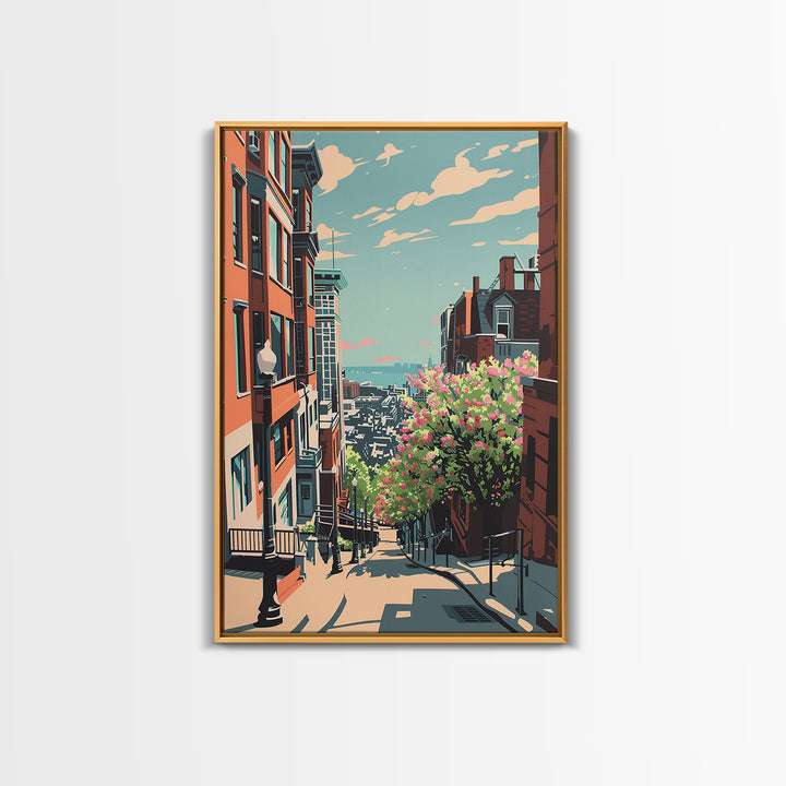 Stamford Travel Poster, Canvas Print, City Travel Poster, Travel Wall Art, Travel Decor, Landscape Art, Poster Print, Travel Posters