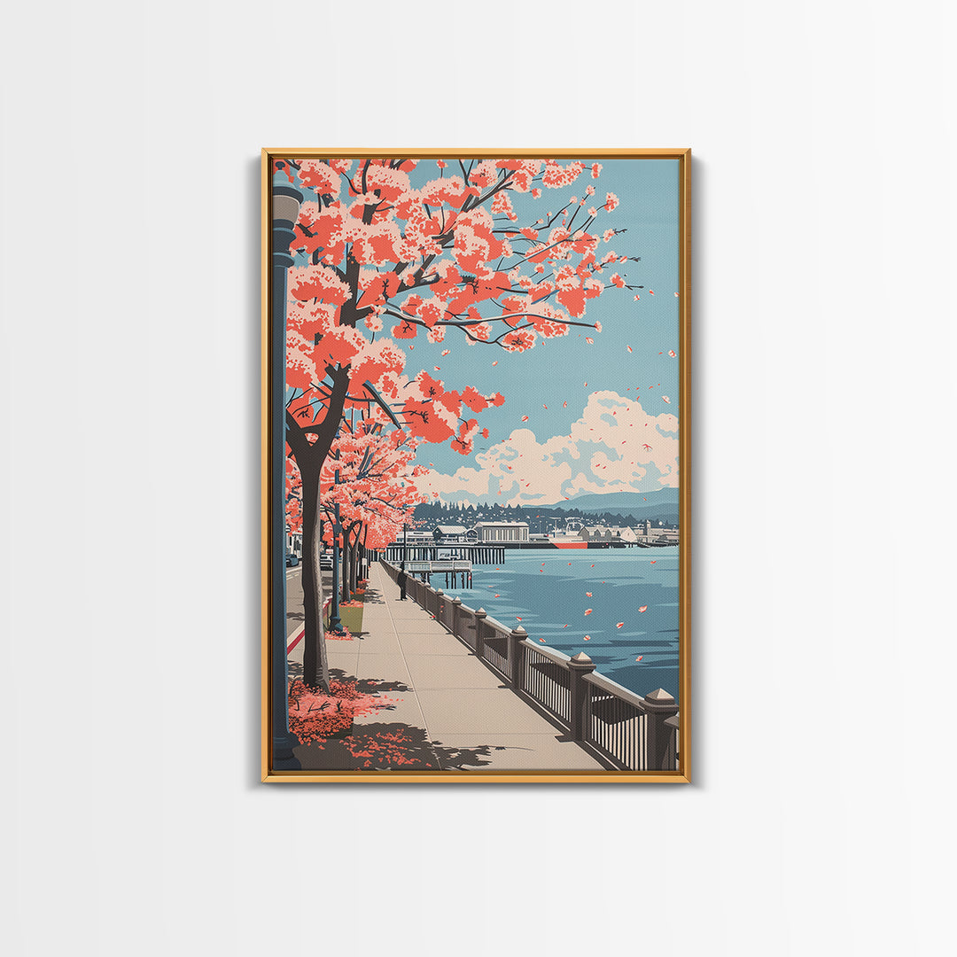 Vallejo Travel Poster, Canvas Print, Travel Wall Art, City Wall Art, Poster Print, Mid Century Wall Art, Wall Art, Minimalist Poster