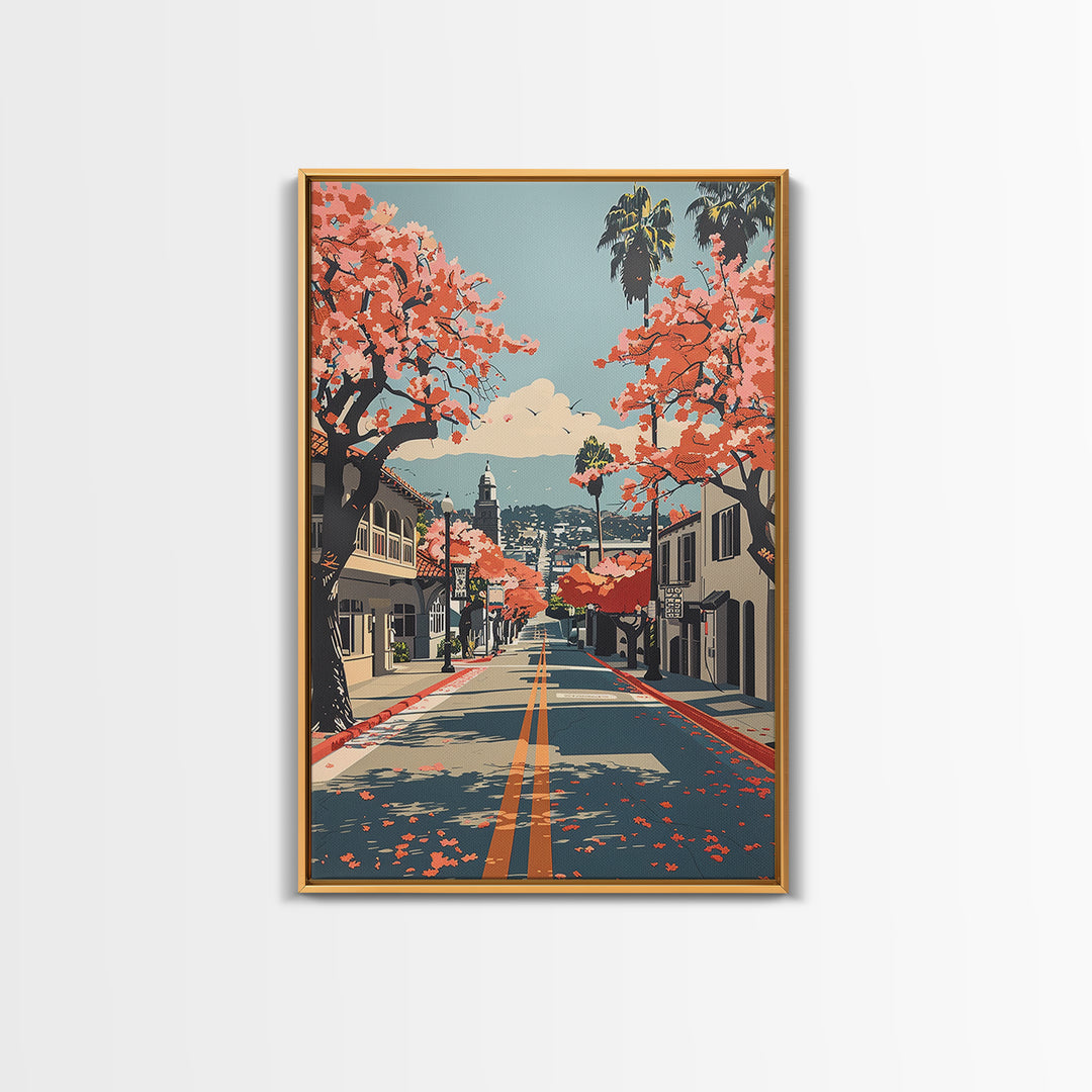 Ventura Travel Poster, Canvas Print, Poster Print, Travel Wall Art, Fine Art Print, Minimalist Poster, Landscape Art, Travel Posters