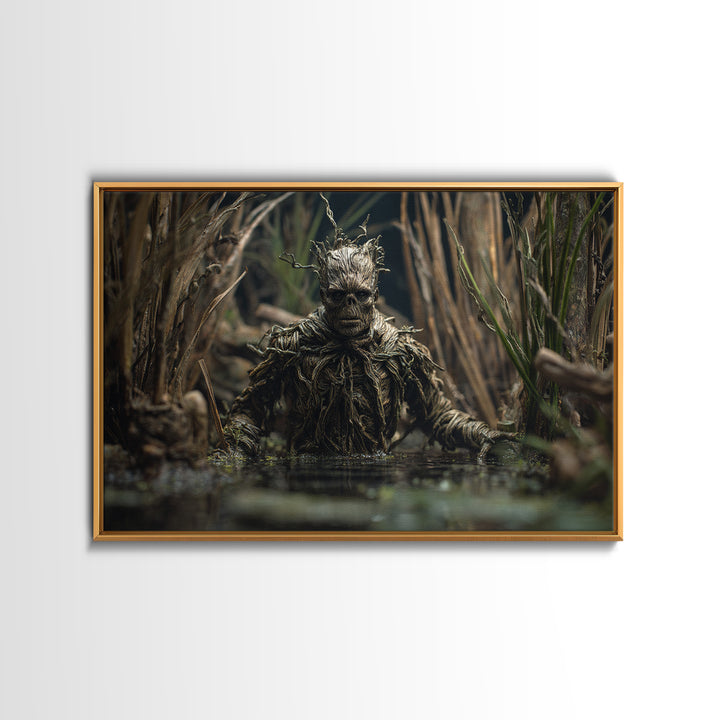 The Bog Mummy, Baroque Witchcraft Art, Landscape Wall Art, Dark Fantasy Wall Art, Canvas Print, Halloween Wall Art, Halloween Decor