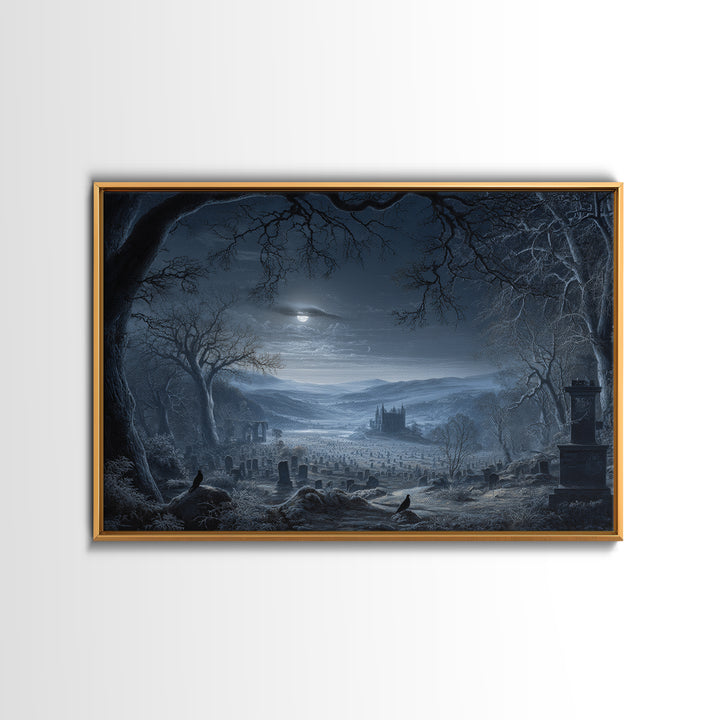 The Antique Spirit Board, Romantic Gothic Landscape, Landscape Wall Art, Dark Fantasy Wall Art, Framed Canvas Print