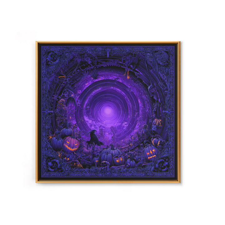 1980s Neon Horror, Biomechanical Horror Art, Square Wall Art, Dark Fantasy Wall Art, Canvas Print, Halloween Wall Art, Seasonal Home Decor