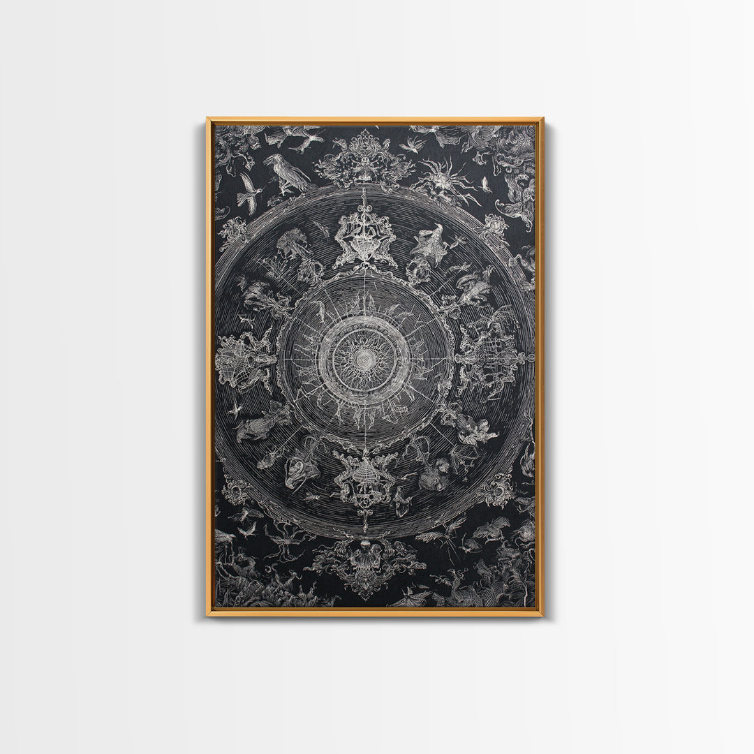 Black Lace And Cobwebs, Victorian Macabre Art, Vertical Wall Art, Gothic Horror Wall Art, Framed Canvas Print, Halloween Wall Art