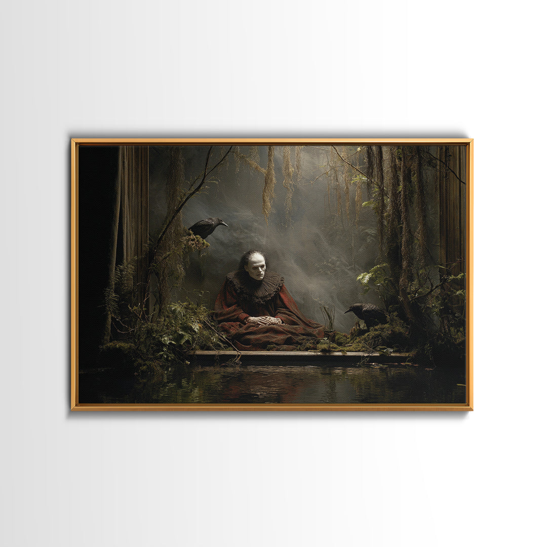 The Dream Eater, Symbolist Gothic Landscape, Landscape Wall Art, Gothic Horror Wall Art, Canvas Print, Halloween Wall Art