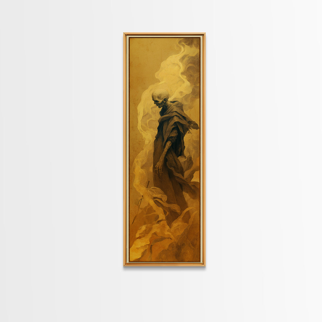 The Dream Eater, Surreal Apocalyptic Art, Tall Narrow Wall Art, Gothic Horror Wall Art, Canvas Print, Halloween Wall Art