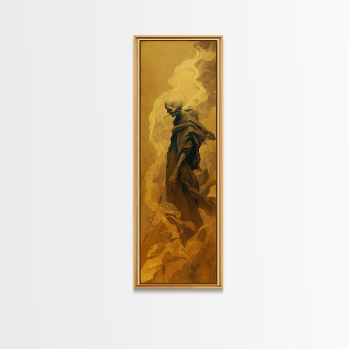 The Dream Eater, Surreal Apocalyptic Art, Tall Narrow Wall Art, Gothic Horror Wall Art, Canvas Print, Halloween Wall Art