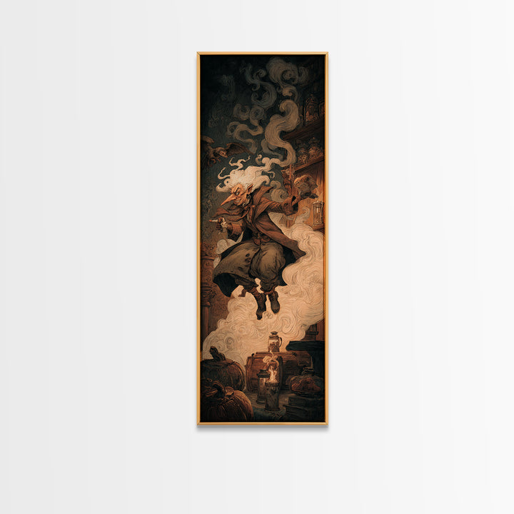 The Goblin Candy Shop, Gothic Nightmare Art, Tall Narrow Wall Art, Macabre Wall Art, Canvas Print, Halloween Wall Art, Halloween Decor