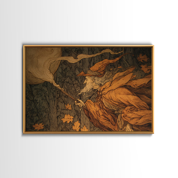The Candy Corn Kingdom, Gothic Storybook Art, Landscape Wall Art, Gothic Horror Wall Art, Framed Canvas Print, Halloween Wall Art