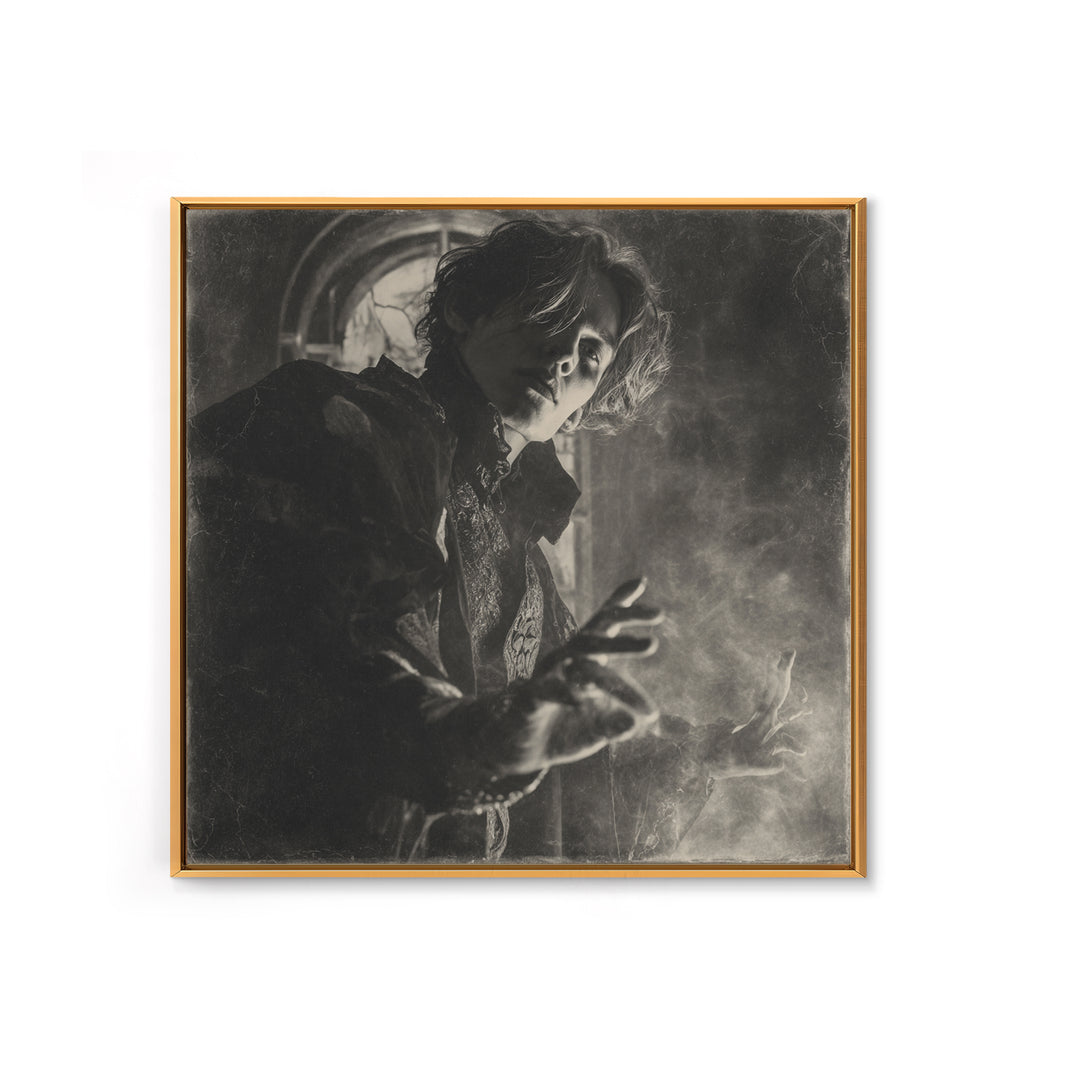 The Cathedral Of Bones, Dark Symbolist Art, Square Wall Art, Dark Fantasy Wall Art, Canvas Print, Halloween Wall Art