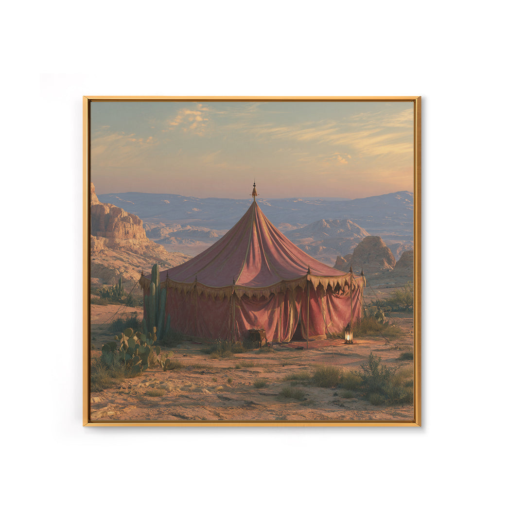 Moroccan Desert Tent Canvas Print, Desert Art, Bedroom Wall Art, Southwestern Decor, Fine Art, Desert, Fine Art Print, DES-1x1-35