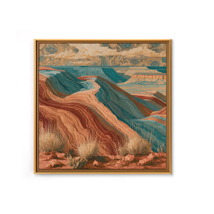 Wind Carved Dune Patterns from Above Canvas Print, Desert Art, Digital Download Art, Southwestern Decor, Fine Art, Desert, DES-1x1-92
