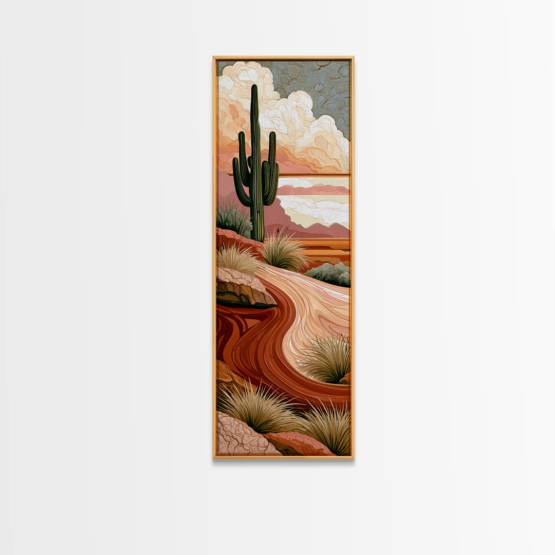 Wind Carved Dune Patterns from Above Canvas Print, Desert Art, Printable Art, Southwestern Decor, Desert, Colorful Wall Art, DES-1x3-32