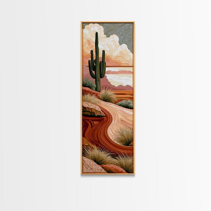 Wind Carved Dune Patterns from Above Canvas Print, Desert Art, Printable Art, Southwestern Decor, Desert, Colorful Wall Art, DES-1x3-32