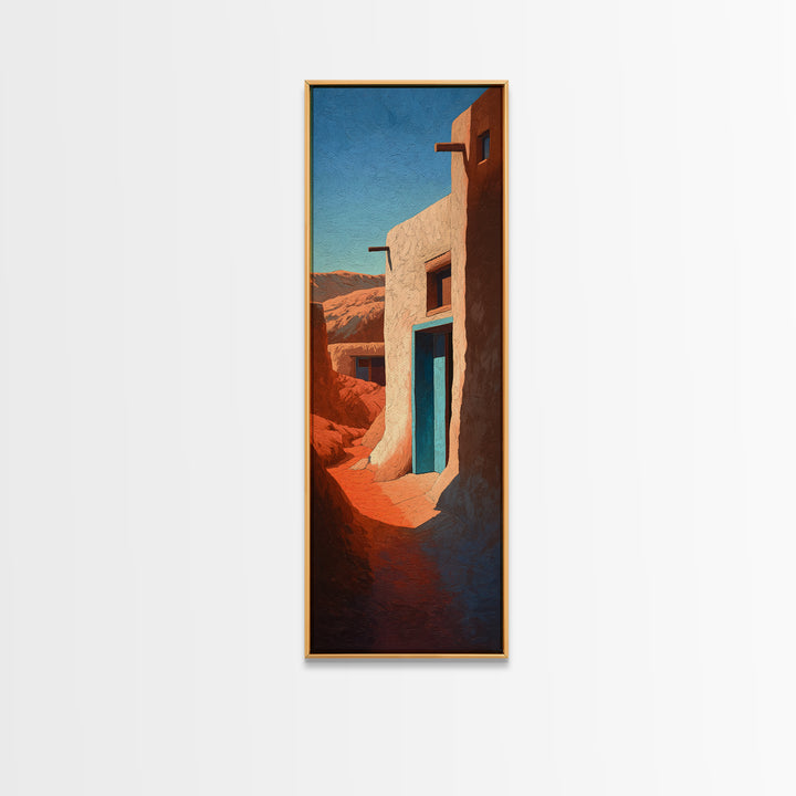 Moroccan Desert Tent Framed Canvas Print, Desert Art, Nature Wall Art, Southwestern Decor, Fine Art, Desert, Home Decor, DES-1x3-47