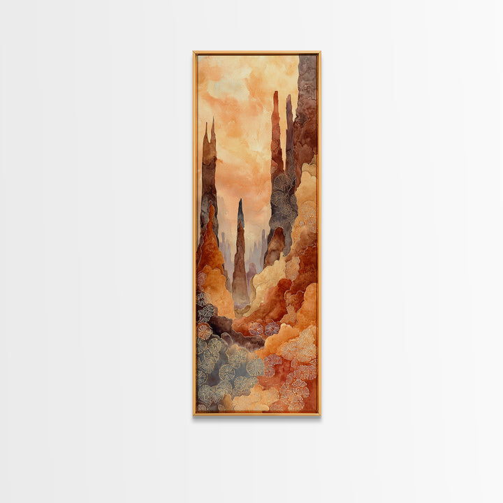 Palm Oasis Reflected Canvas Print, Desert Art, Luxury Decor, Southwestern Decor, Fine Art, Desert, Wall Art Prints, DES-1x3-51