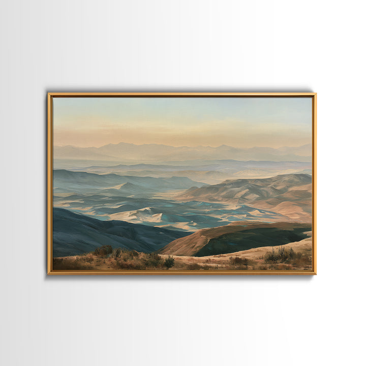Wind Carved Dune Patterns from Above Framed Canvas Print, Desert Art, Abstract Wall Art, Southwestern Decor, Fine Art, Desert, DES-3x2-96