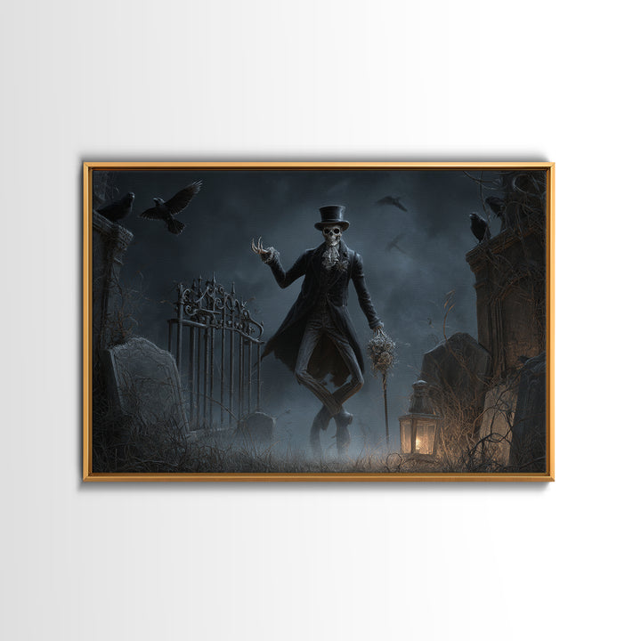 The Ghostly Groom, Landscape Wall Art, Spooky Home Decor, Canvas Print, Halloween Wall Decor, Gothic Home Decor, Halloween Wall Art