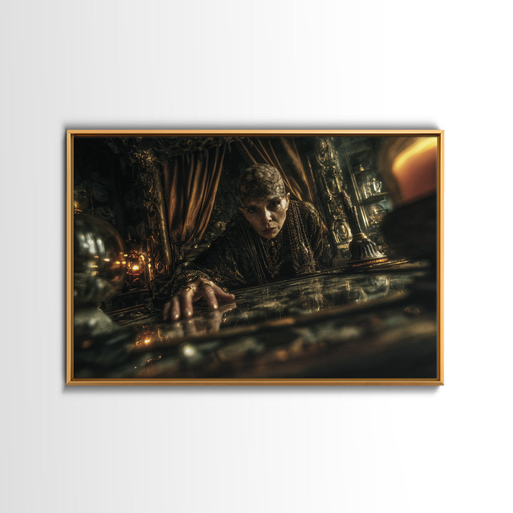 The Cave Oracle, Landscape Wall Art, Dark Halloween Decor, Canvas Print, Halloween Wall Decor, Gothic Home Decor, Collectible Wall Decor