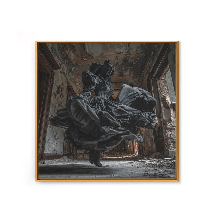 The Derelict Asylum, Square Wall Art, Dark Halloween Decor, Canvas Print, Halloween Wall Decor, Gothic Home Decor, Dark Fantasy Art