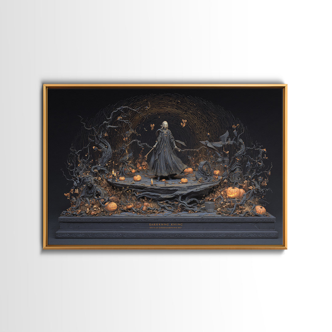 The Halloween Storm, Landscape Wall Art, Dark Halloween Decor, Canvas Print, Halloween Wall Decor, Gothic Home Decor, Spooky Wall Decor