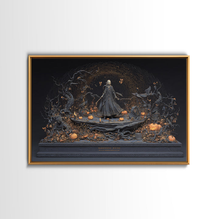 The Halloween Storm, Landscape Wall Art, Dark Halloween Decor, Canvas Print, Halloween Wall Decor, Gothic Home Decor, Spooky Wall Decor
