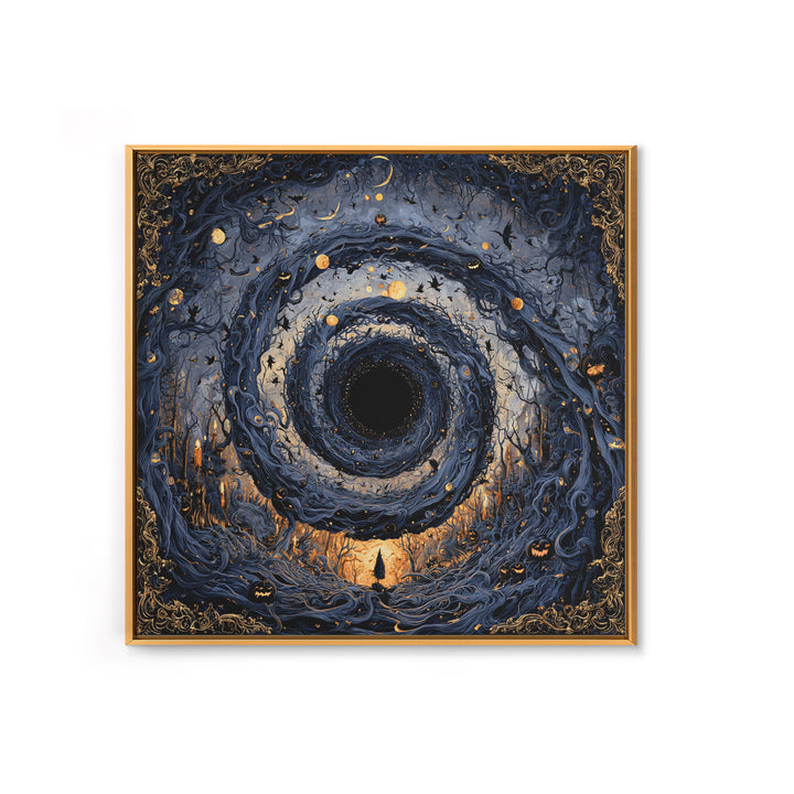 Celestial Witchcraft, Square Wall Art, Macabre Wall Art, Framed Canvas Print, Halloween Wall Decor, Gothic Home Decor, Seasonal Home Decor