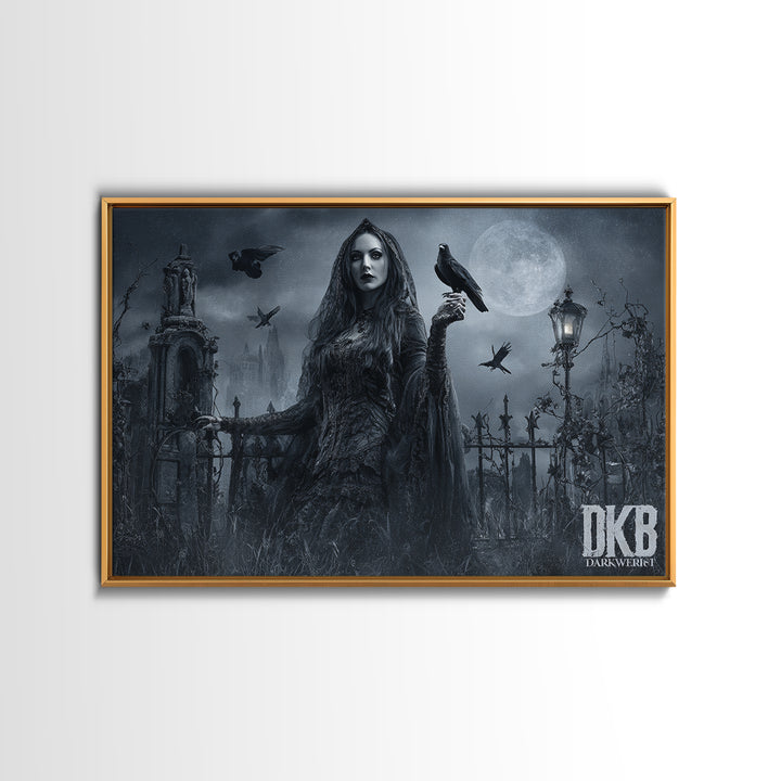 Gothic Romance, Landscape Wall Art, Spooky Home Decor, Canvas Print, Halloween Wall Decor, Gothic Home Decor, Collectible Wall Decor