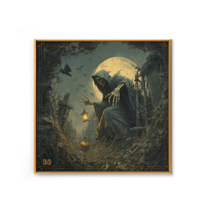 The Dream Eater, Square Wall Art, Spooky Home Decor, Canvas Print, Halloween Wall Decor, Gothic Home Decor, Spooky Wall Decor