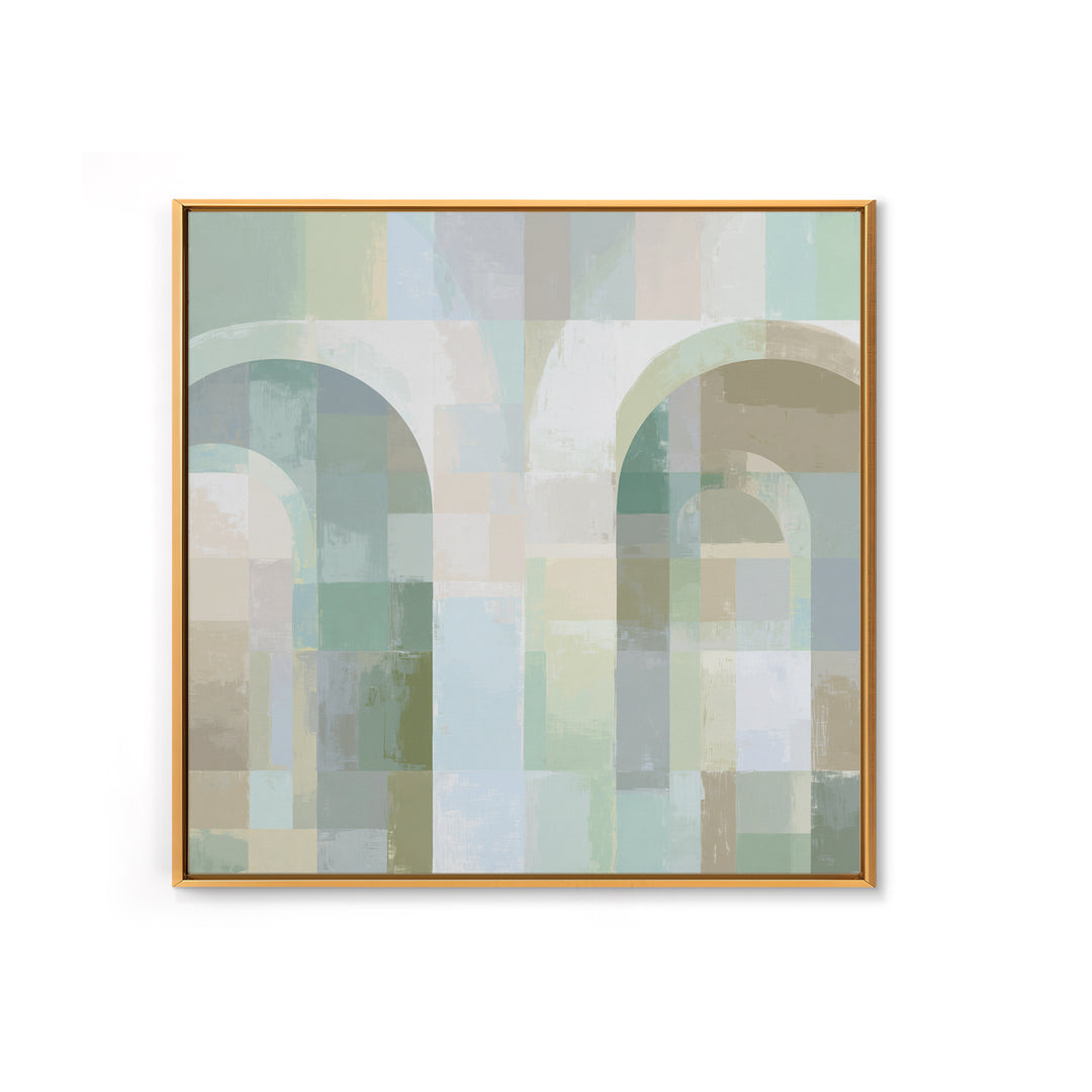 Light Scandinavian Abstract Arches Canvas Print, Dental Office Art, Dental Art, Office Decor, Fine Art, Calm, Dental Gift, DOA-1x1-17