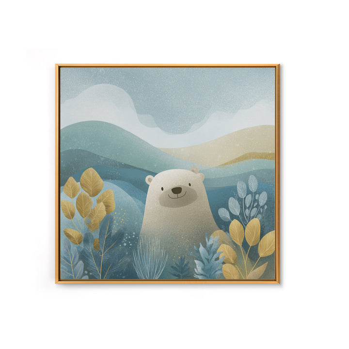Cheerful Animal Dentist Themed Character Without Text Canvas Print, Dental Office Art, Medical Art, Office Decor, Calm, DOA-1x1-26