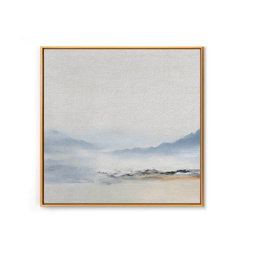 Gentle Mountain Landscape Framed Canvas Print, Dental Office Art, Unique Wall Art, Office Decor, Calm, Dental Assistant, DOA-1x1-28