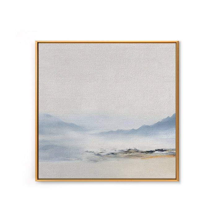 Gentle Mountain Landscape Framed Canvas Print, Dental Office Art, Unique Wall Art, Office Decor, Calm, Dental Assistant, DOA-1x1-28