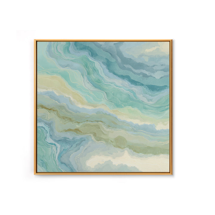 Abstract Water Ripple Pattern Framed Canvas Print, Dental Office Art, Medical Decor, Office Decor, Fine Art, Calm, Home Decor, DOA-1x1-37