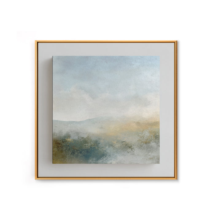Soft Gradient Sunrise Framed Canvas Print, Dental Office Art, Motivational Poster, Office Decor, Fine Art, Calm, Dentistry Art, DOA-1x1-44