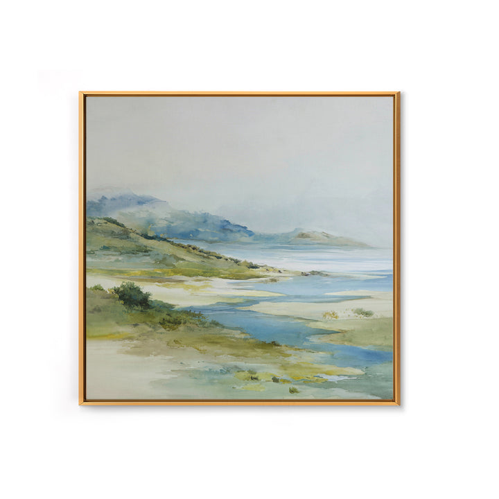 Quiet Coastal Dunes Framed Canvas Print, Dental Office Art, Dental Hygiene, Office Decor, Fine Art, Calm, Medical Office Art, DOA-1x1-46