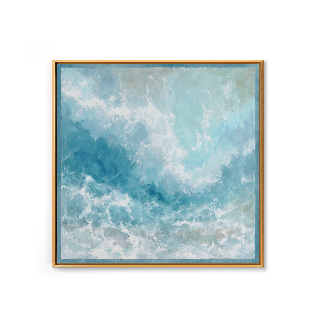 Calming Abstract Ocean Waves Canvas Print, Dental Office Art, Printable Digital, Office Decor, Fine Art, Calm, Neutral Decor, DOA-1x1-49