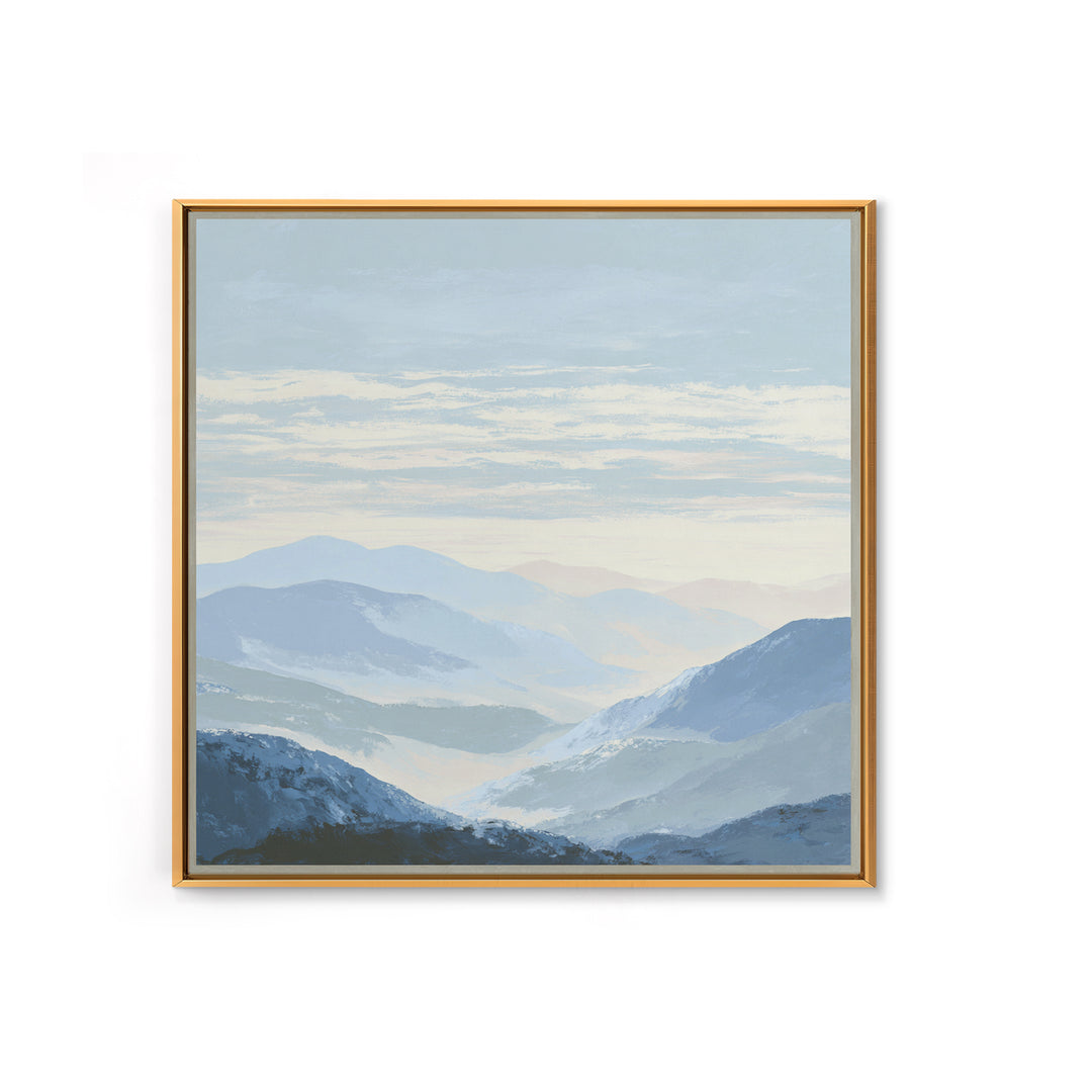 Gentle Mountain Landscape Framed Canvas Print, Dental Office Art, Medical Decor, Office Decor, Fine Art, Calm, Home Decor, DOA-1x1-52
