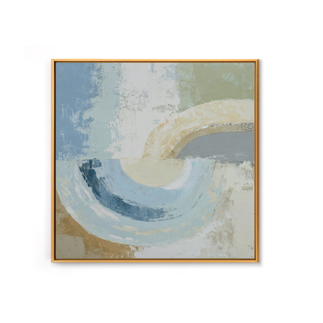 Minimal Smile Curve Abstract Framed Canvas Print, Dental Office Art, Tooth Art, Office Decor, Abstract Art, Calm, Modern Decor, DOA-1x1-53