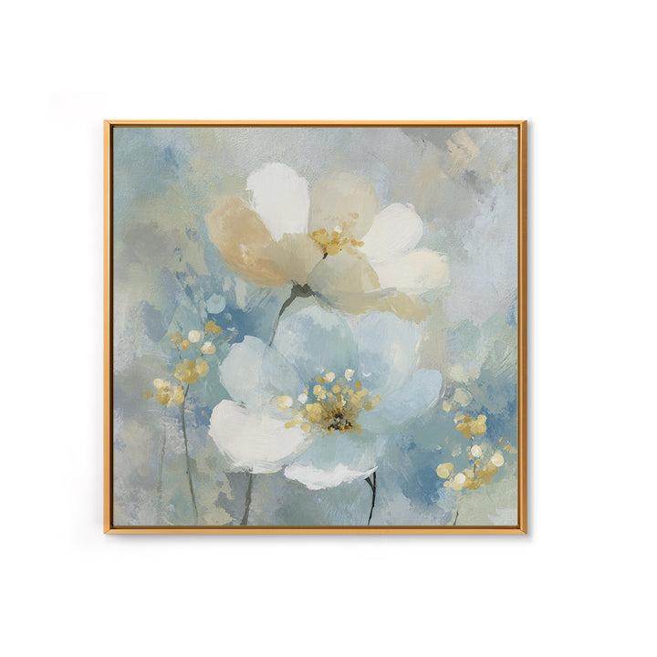 Sterile Modern Floral Painting Canvas Print, Dental Office Art, Science Art, Office Decor, Fine Art, Calm, Boho Decor, DOA-1x1-59