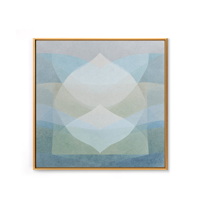 Clean Geometric Art Framed Canvas Print, Dental Office Art, Minimalist Wall Art, Office Decor, Fine Art, Calm, Dental Decor, DOA-1x1-8
