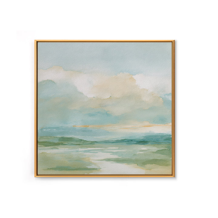 Peaceful Clouds over Open Meadow Canvas Print, Dental Office Art, Dental Office, Office Decor, Oil Painting, Calm, Room Decor, DOA-1x1-81
