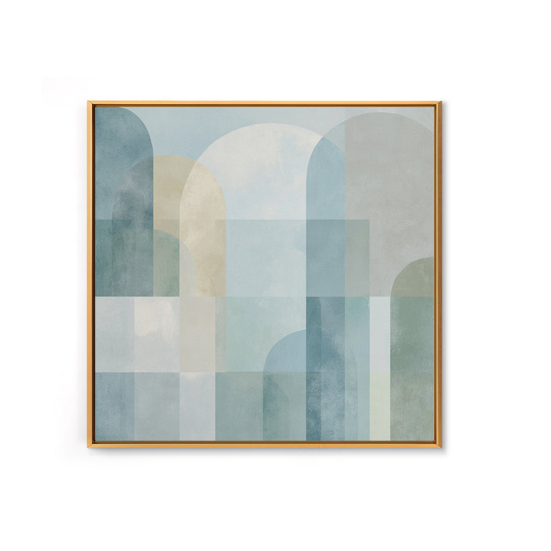 Light Scandinavian Abstract Arches Canvas Print, Dental Office Art, Science Art, Office Decor, Abstract Art, Calm, Boho Decor, DOA-1x1-89