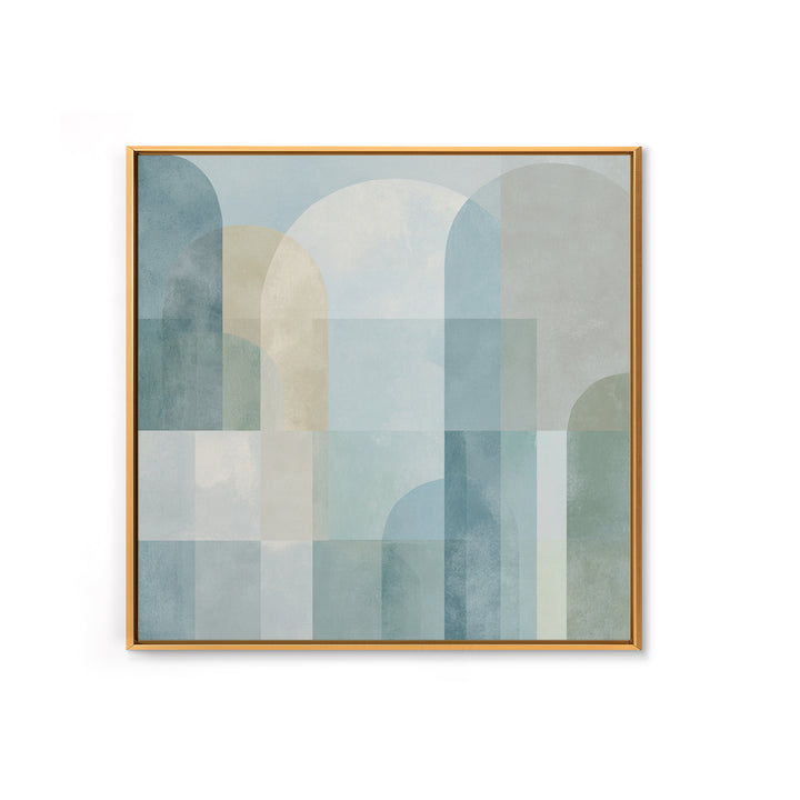 Light Scandinavian Abstract Arches Canvas Print, Dental Office Art, Science Art, Office Decor, Abstract Art, Calm, Boho Decor, DOA-1x1-89
