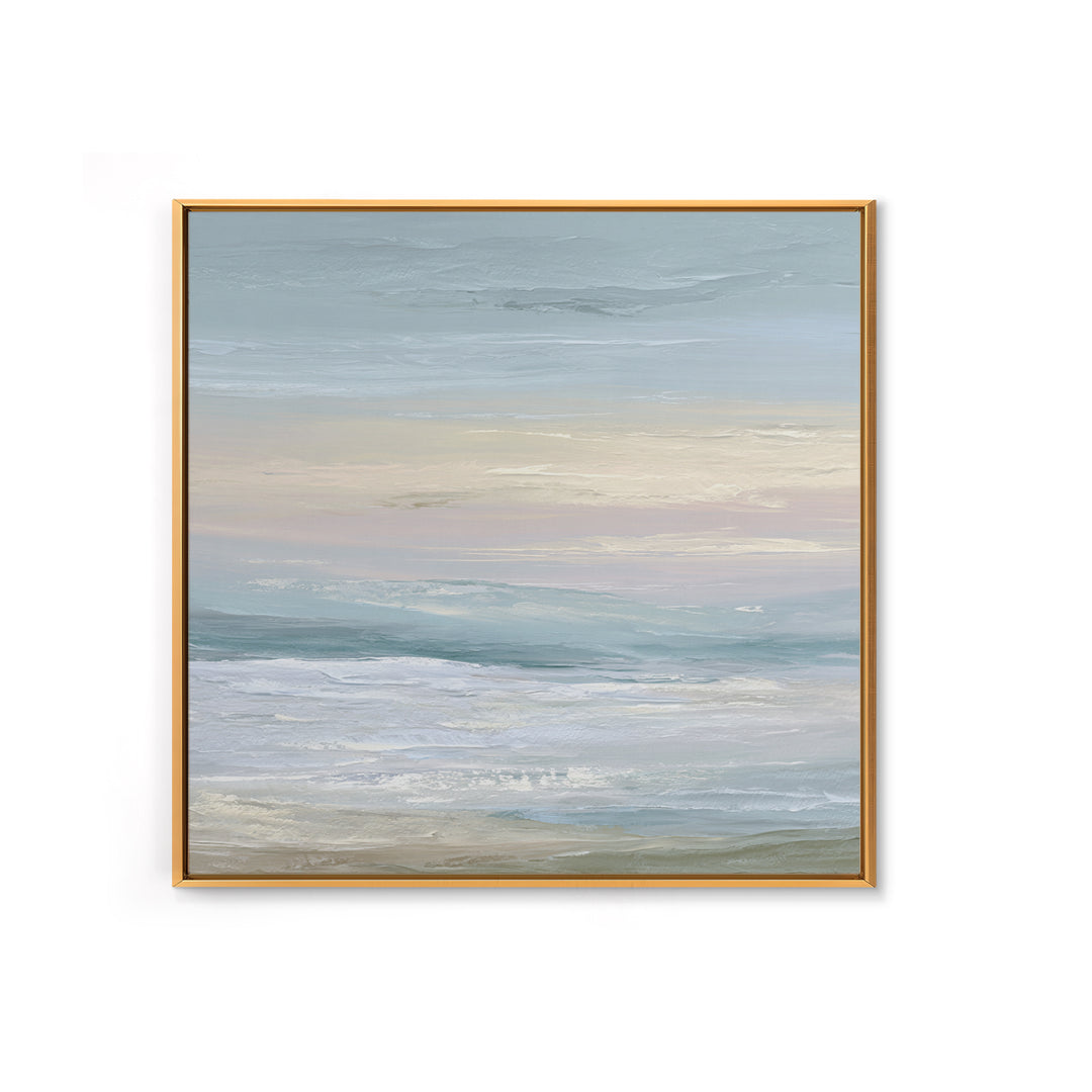 Soft Gradient Sunrise Canvas Print, Dental Office Art, Office Decor, Fine Art, Calm, Art Print, Room Decor, Textured Painting, DOA-1x1-92