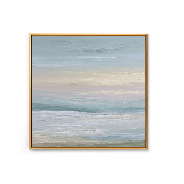Soft Gradient Sunrise Canvas Print, Dental Office Art, Office Decor, Fine Art, Calm, Art Print, Room Decor, Textured Painting, DOA-1x1-92